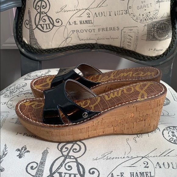 Sam Edelman cork wedge sz 7.5 - Picture 2 of 5
